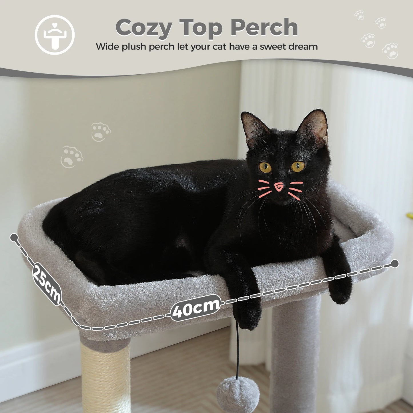 PAWZ Road 4 In 1 Cat Tree With CondoHideaway HammockNest