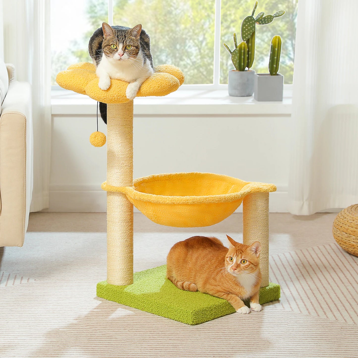 PAWZ Road Flower Cat Tree With Indoor Sisal Scratching Post