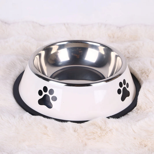 High Concerned Stainless Steel Pet Bowl Anti Fall Feeding Dish
