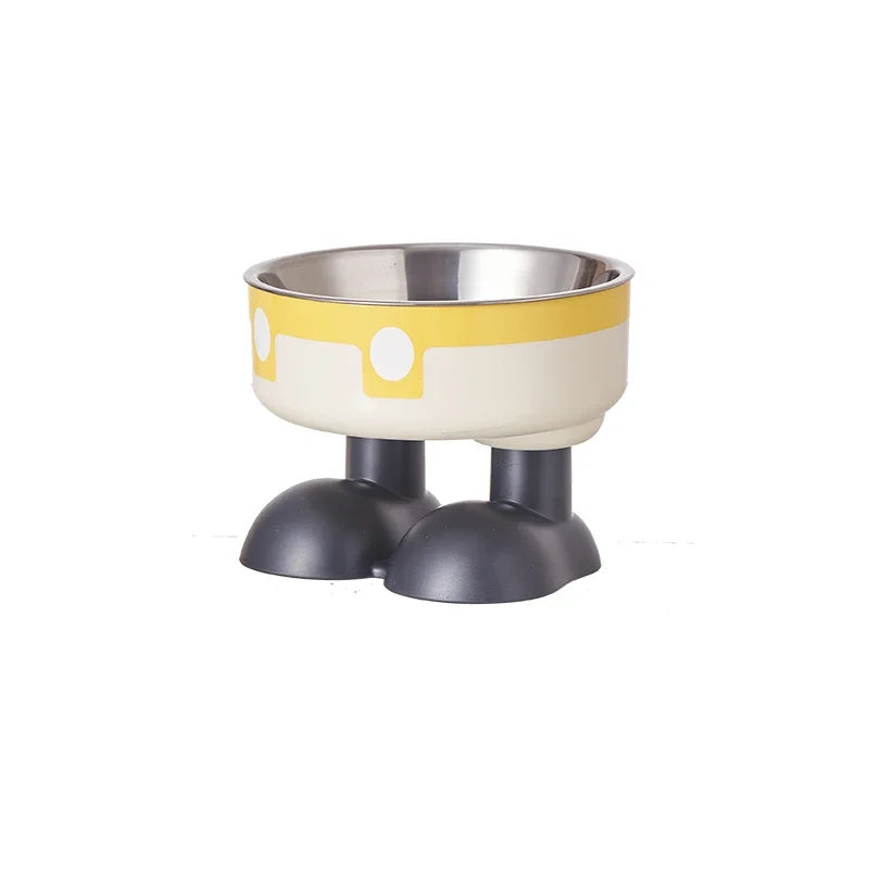 High Leg Neck Protecting Stainless Steel Pet Bowl For Dogs