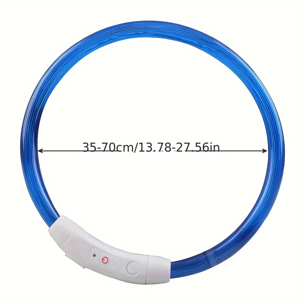 CN Guangdong LED Dog Collar USB Rechargeable 3-Mode Safety Light