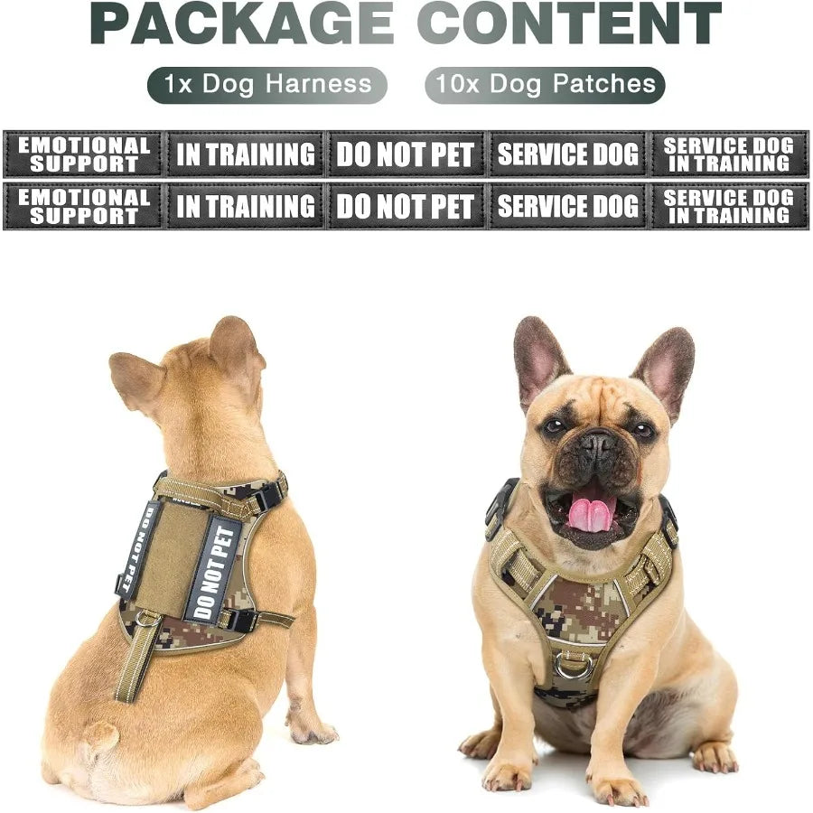 Hign-concerned Tactical Dog Harness With Handle And Molle System