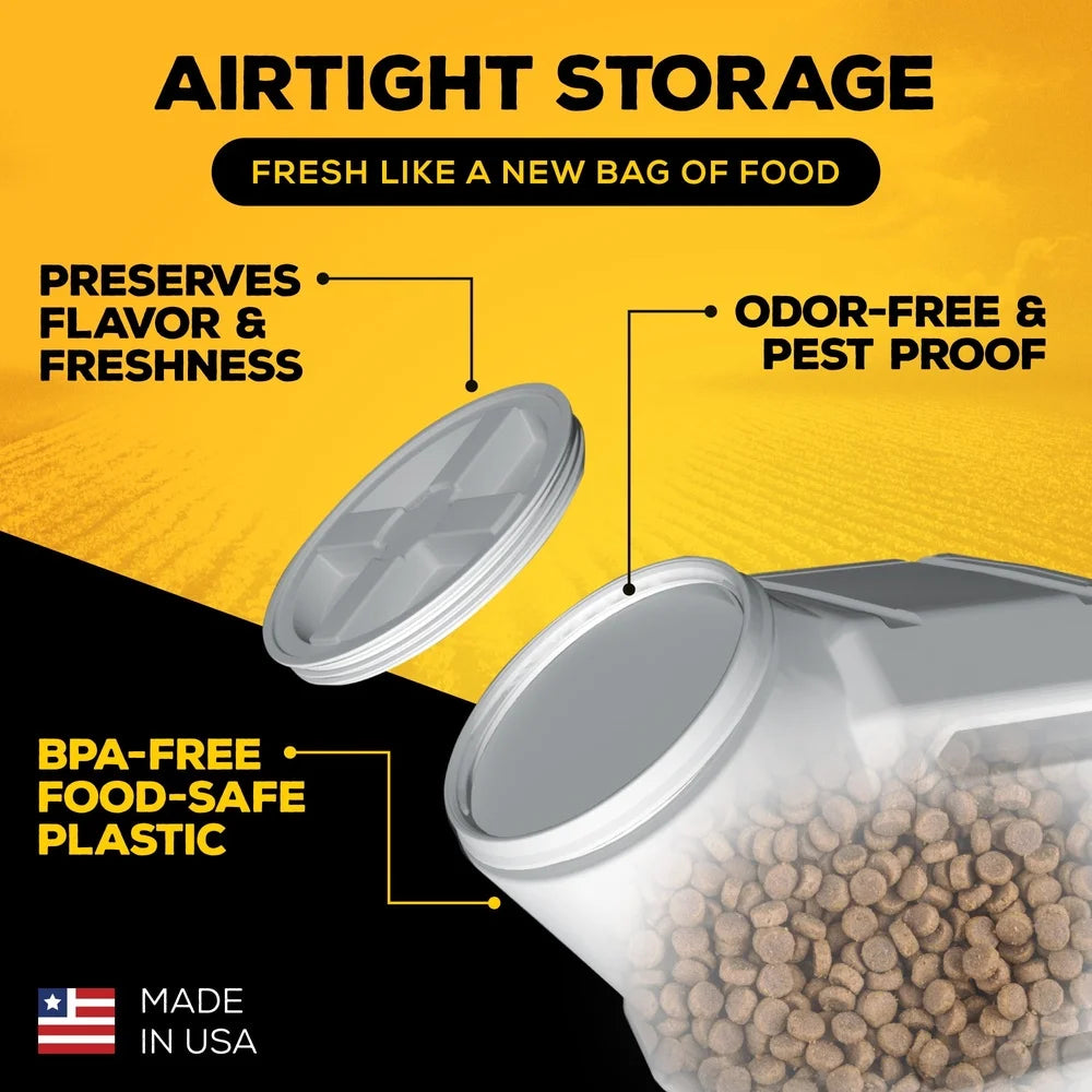 XMSJ Airtight Pet Food Storage Container 50lb Capacity