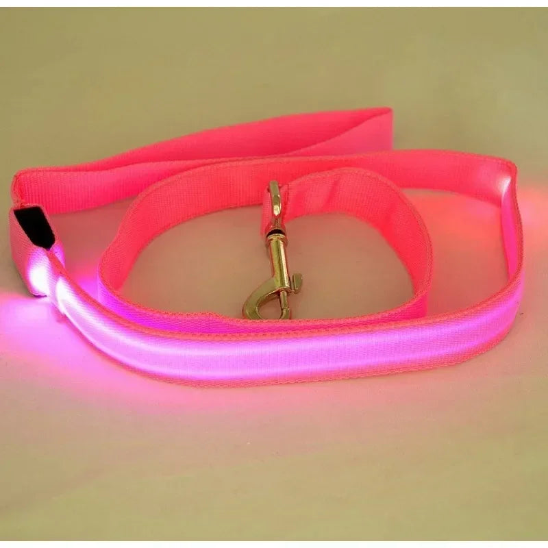 NONECN Luminescent LED Dog Leash Glowing Safety Rope Harness