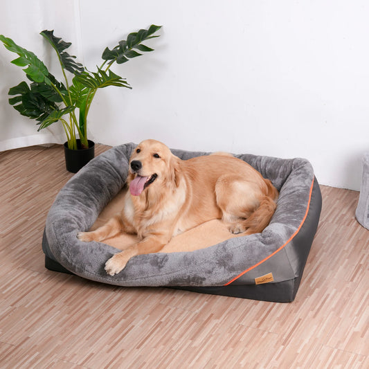 BINGOPAWCN Ultra Plush Orthopedic Foam Dog Bed With Removable Cover
