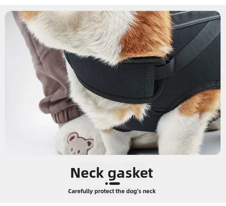 SHANGHUACN Dog Backpack Multi Functional Horizontal Sling Harness
