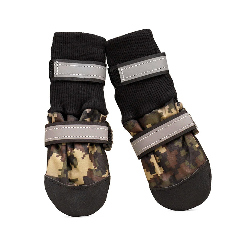 Waterproof Anti Slip Dog Boots Reflective For Dogs Outdoor