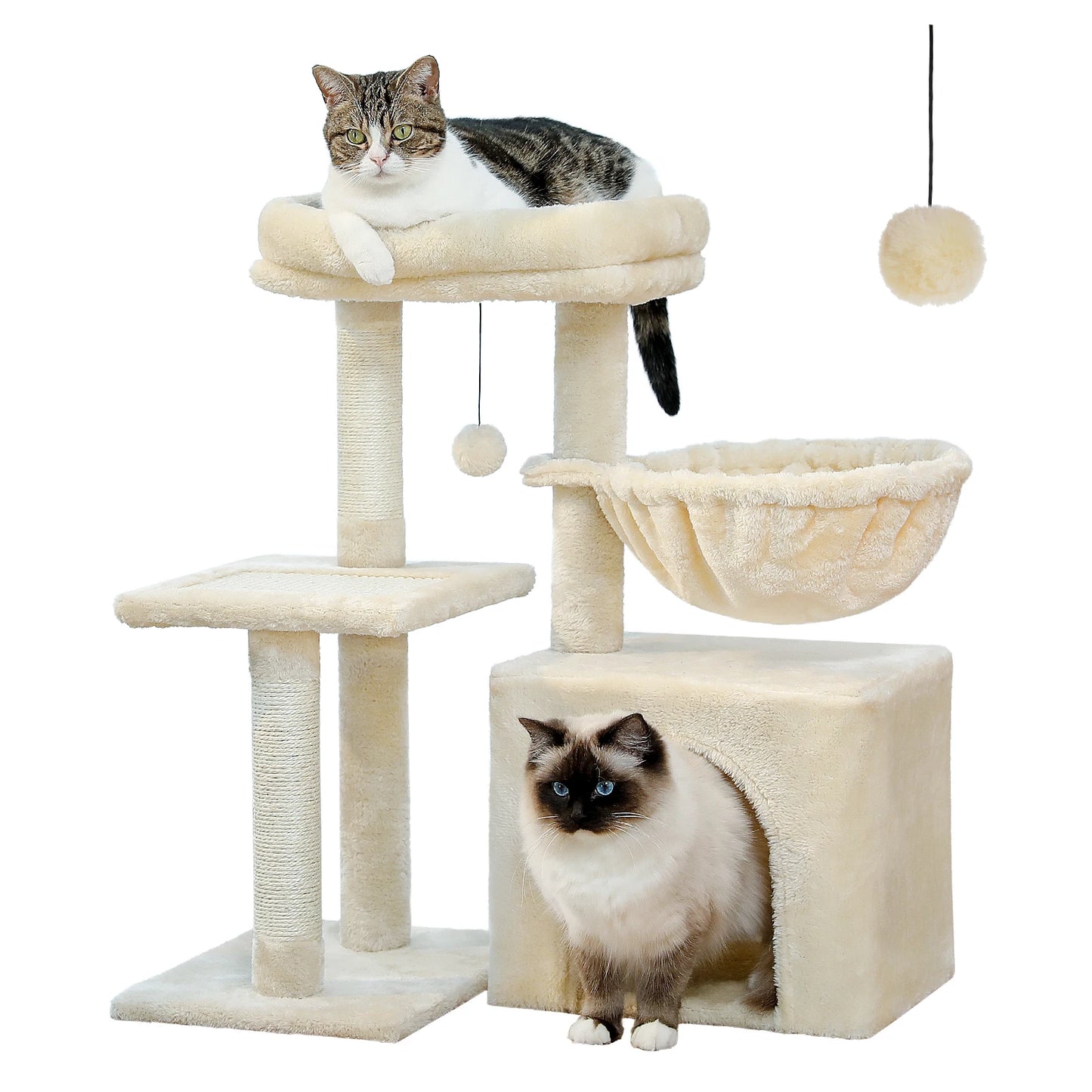 PAWZ Road Cat Tree Tower for Indoor Cats Duo Styles