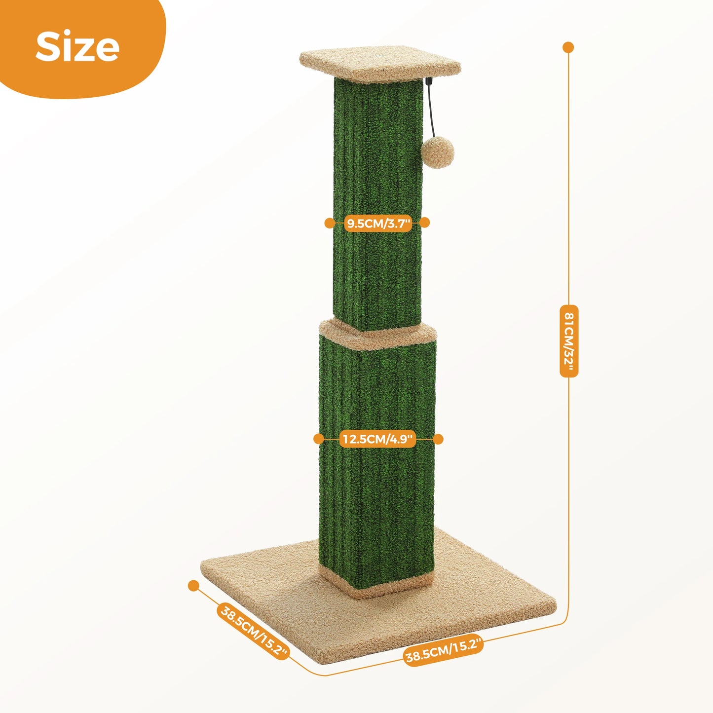 PAWZ Road Cat Scratching Post Indoor Toy For Cats Play