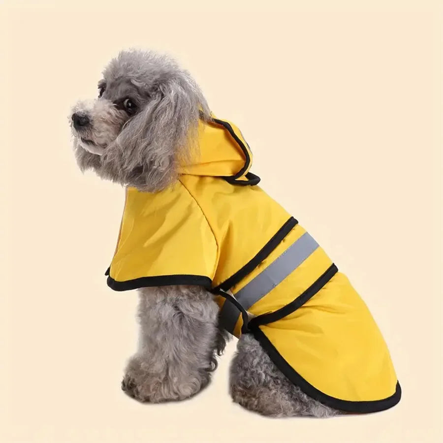 High-concerned Waterproof Windproof Dog Raincoat With Adjustable Fit