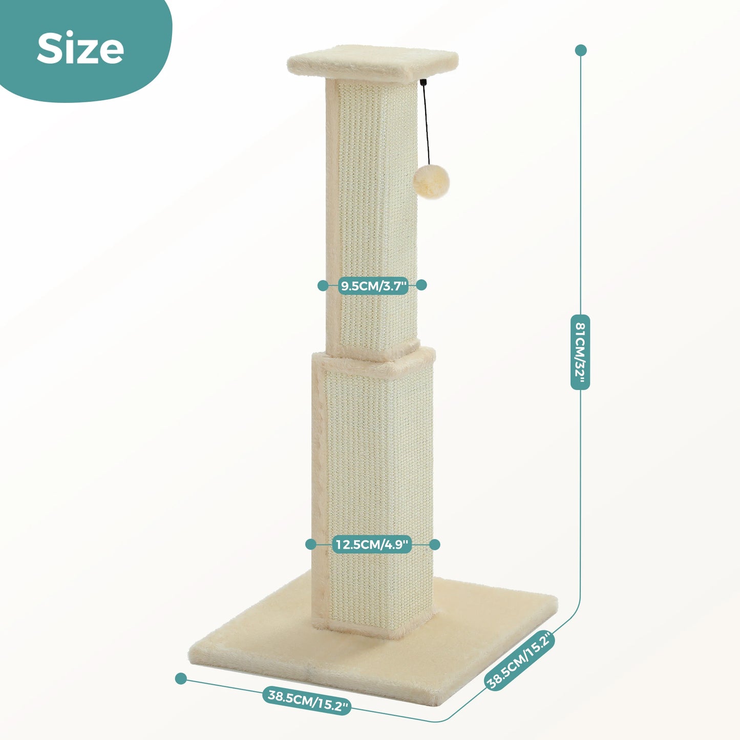 PAWZ Road Cat Scratching Post Indoor Toy For Cats Play