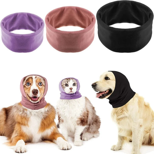 Dog Grooming Earmuff Headband Warm Noise Cancel Ear Cover