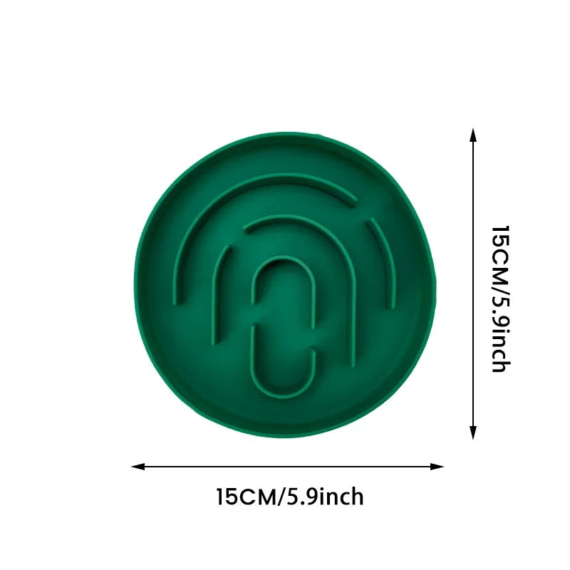 Slow Eating Silicone Cat Bowl Non Slip Design For Pets