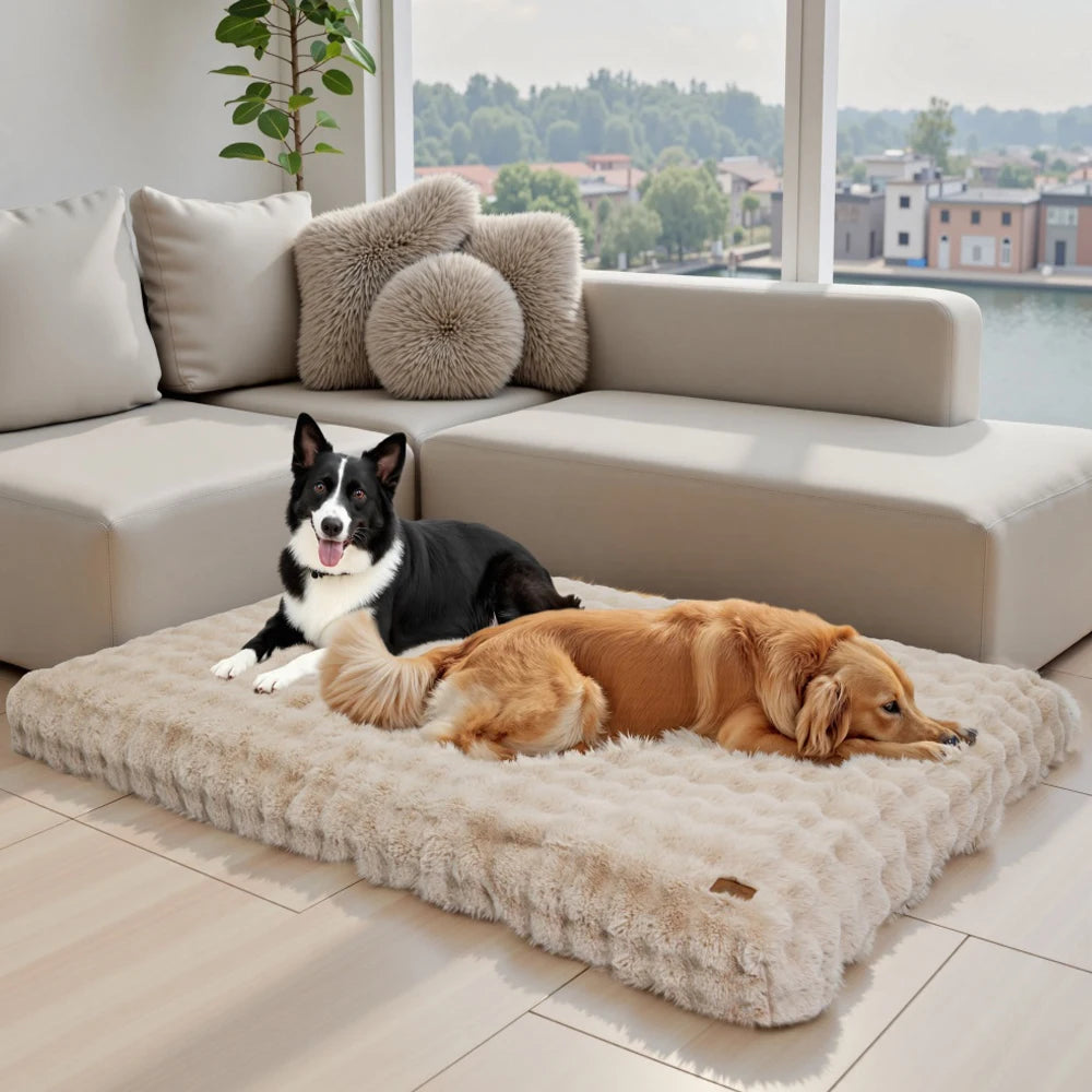 BORWART Cloud Like Comfort Dog Bed With Removable Cover Machine Washable