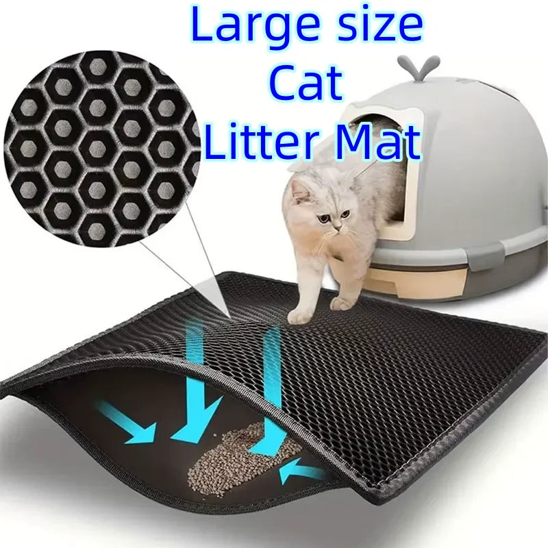 CN Cat Litter Mat Waterproof Double Layer Trapping Pad