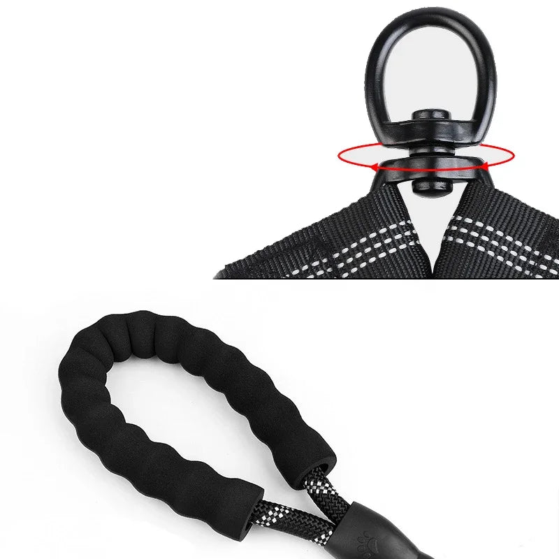 YTYINCN Double Dog Leash Coupler Nylon Elastic For Two Dogs