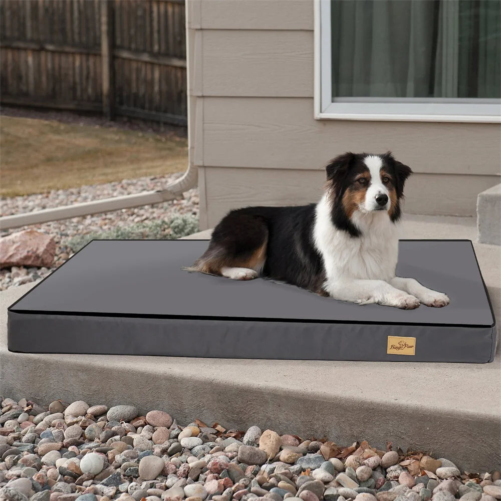 BORWARTCN Orthopaedic Dog Bed Waterproof Cushion Mattress 2 In 1
