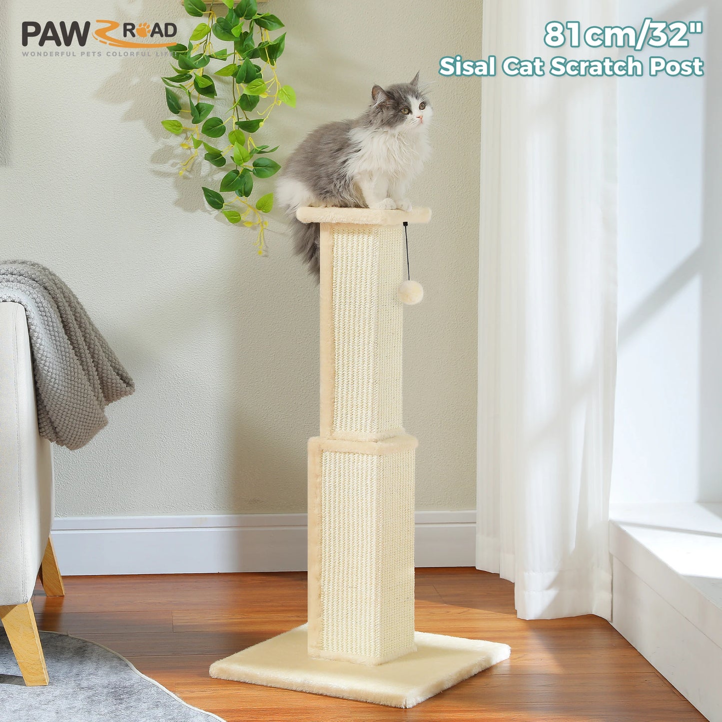PAWZ Road Cat Scratching Post Indoor Toy For Cats Play