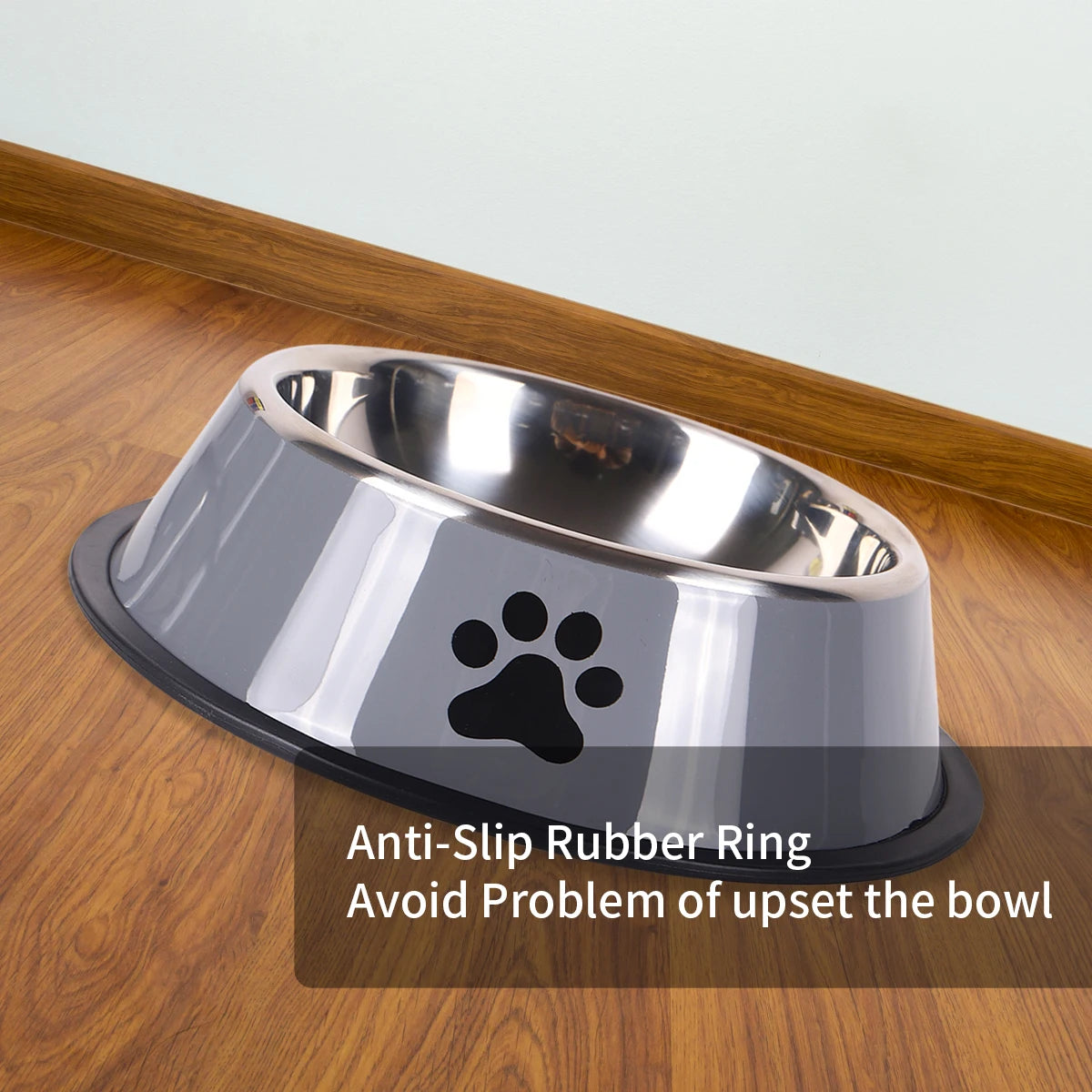 High Concerned Stainless Steel Pet Bowl Anti Fall Feeding Dish