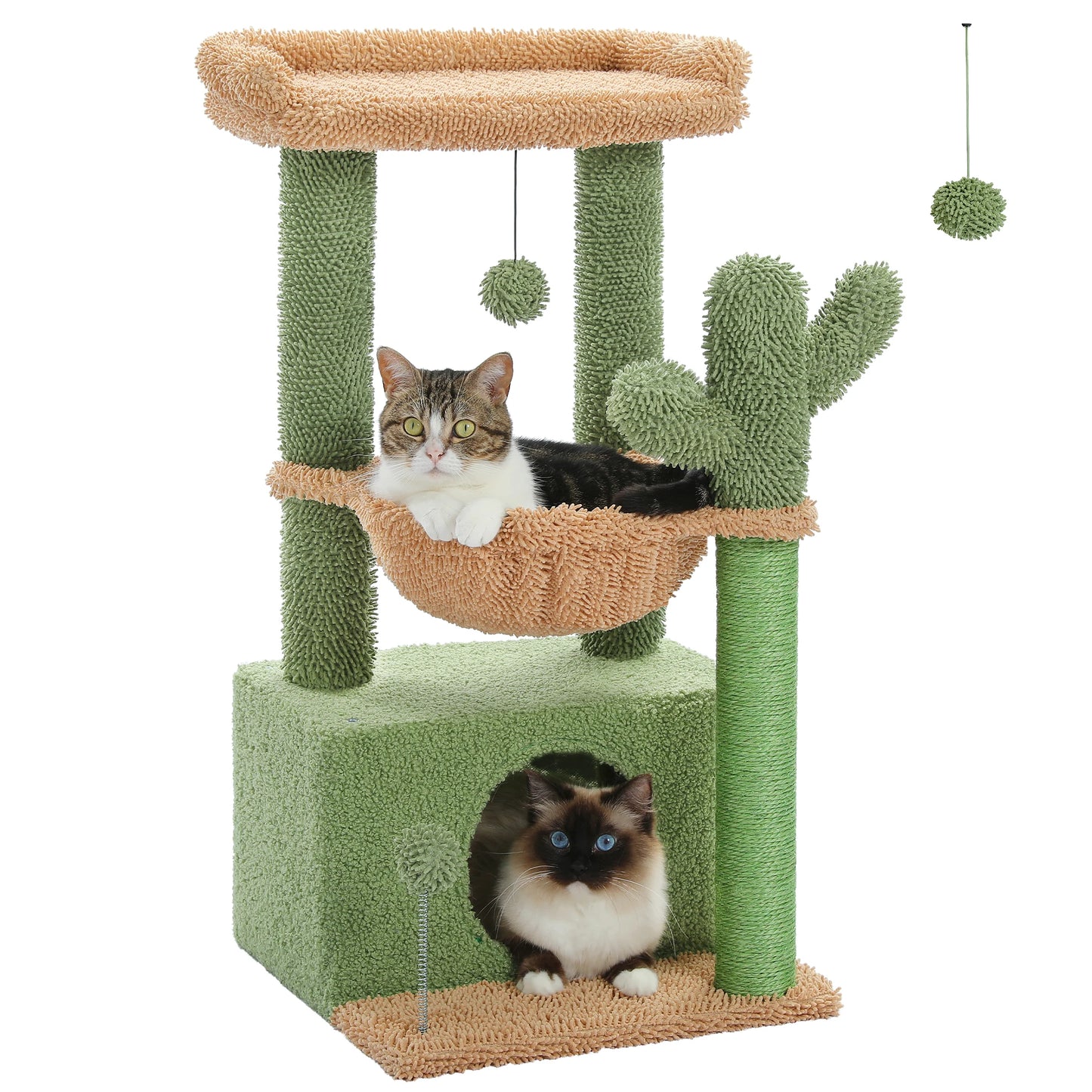 PAWZ Road 4 In 1 Cat Tree With CondoHideaway HammockNest