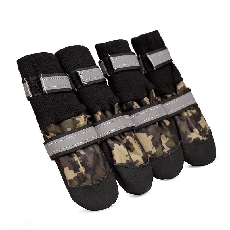 Waterproof Anti Slip Dog Boots Reflective For Dogs Outdoor