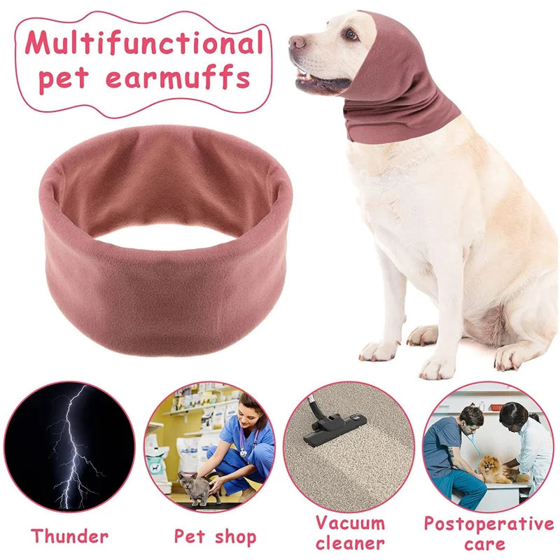 Dog Grooming Earmuff Headband Warm Noise Cancel Ear Cover