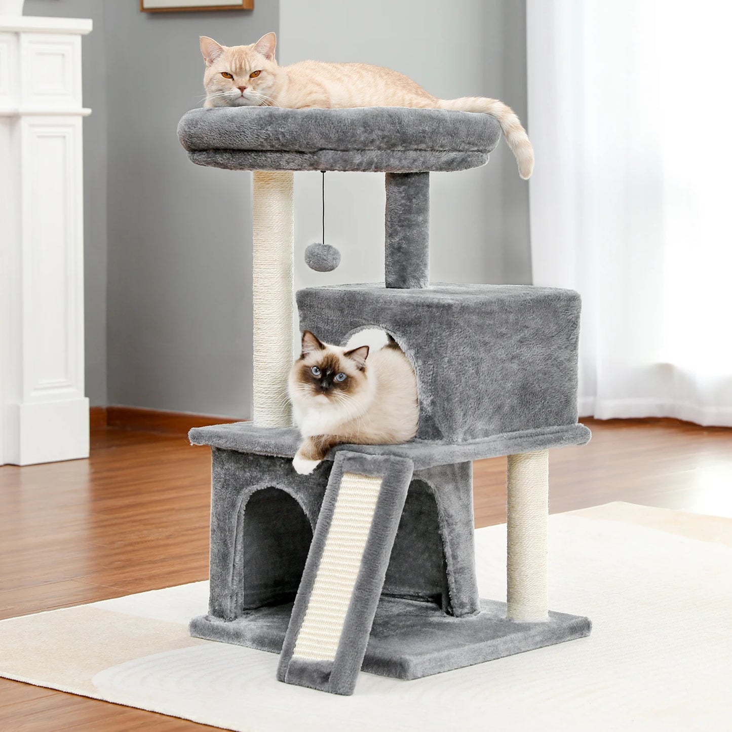PAWZ Road Cat Tree Multi Level Cat Tower With Condos