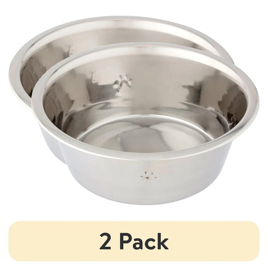 Stainless Steel Dog Bowl Set Non Slip Durable Dishwasher Safe