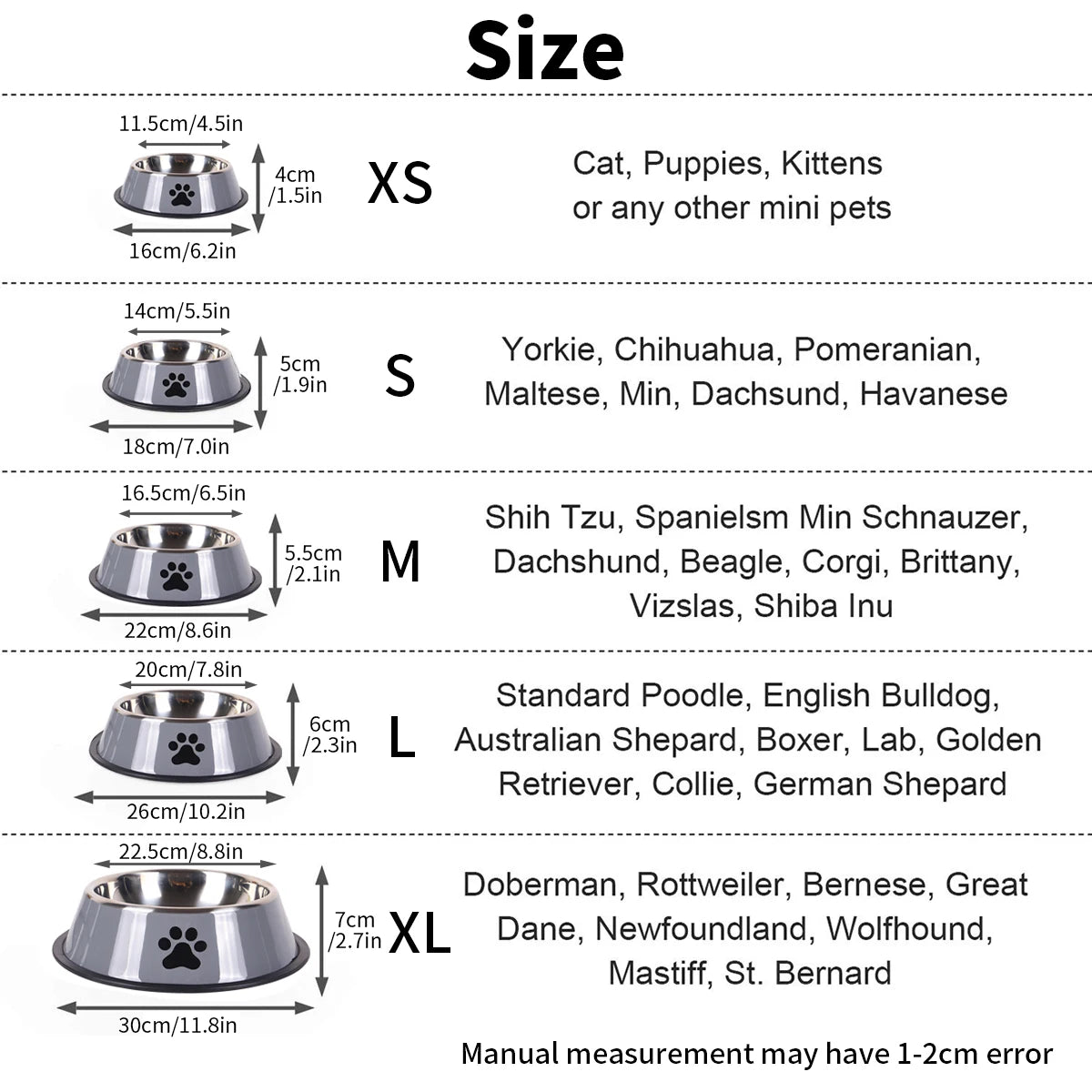 High Concerned Stainless Steel Pet Bowl Anti Fall Feeding Dish