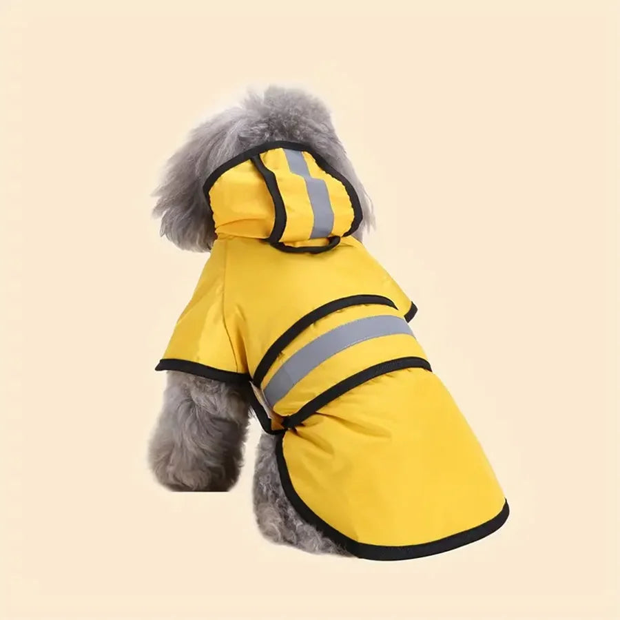 High-concerned Waterproof Windproof Dog Raincoat With Adjustable Fit