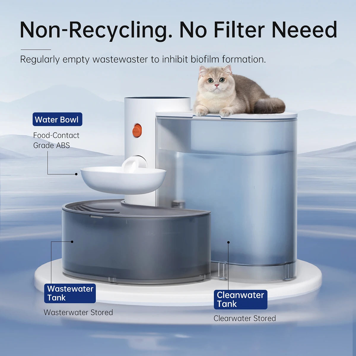 Hign-concerned Smart Pet Water Dispenser Wireless Cat Fountain