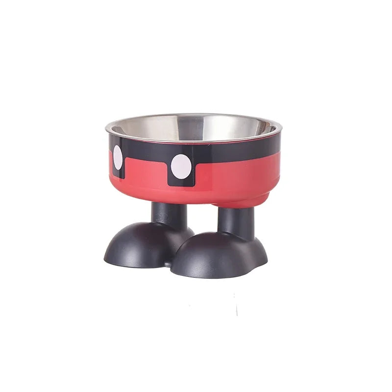 High Leg Neck Protecting Stainless Steel Pet Bowl For Dogs