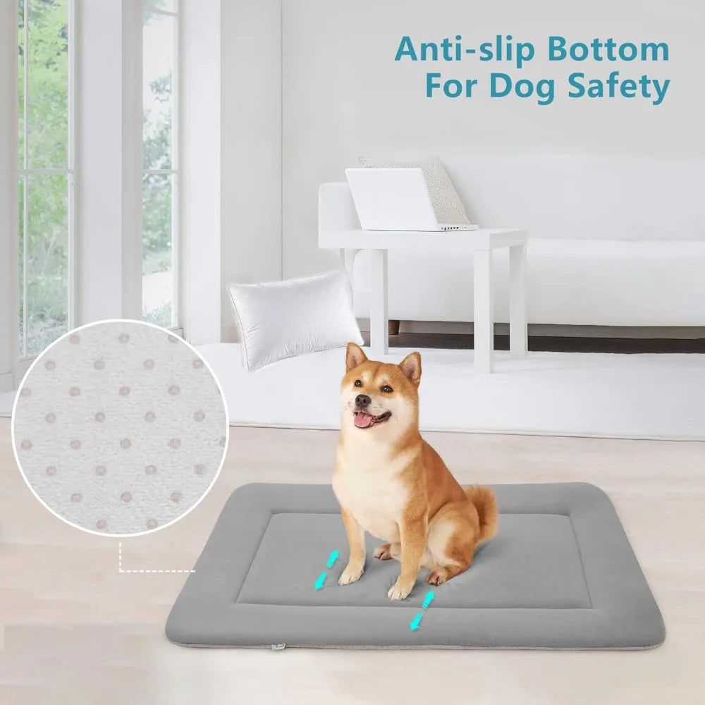 DAFIFY Dog Bed Crate Mat Non Slip Washable Pet Bedding